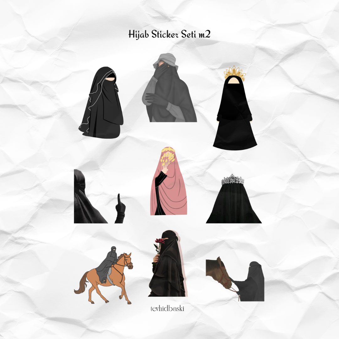 hijabstickerm2 Hijab Sticker Set 2 - Görsel 1