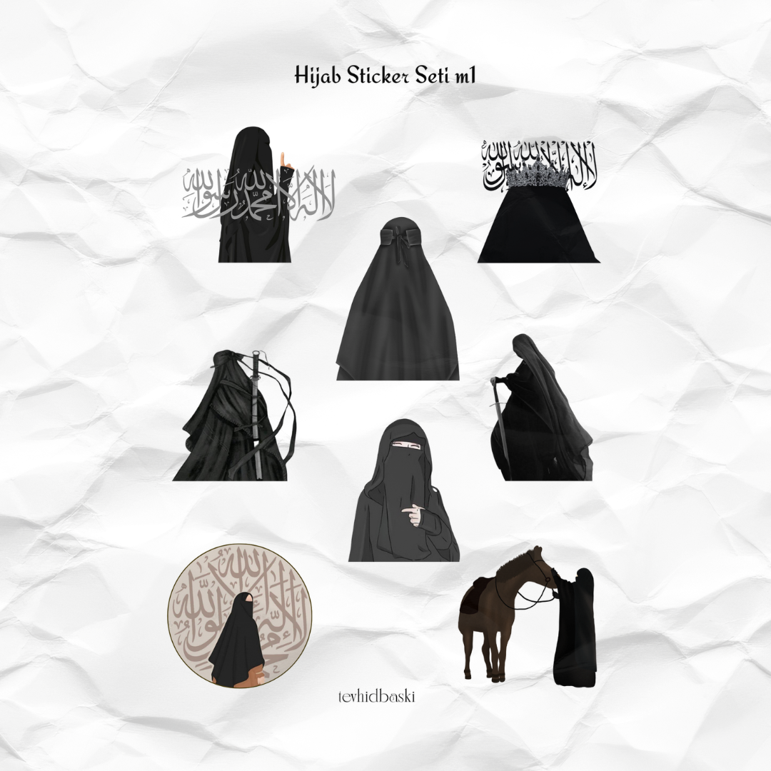 hijabstickersetm1 Hijab Sticker Set 1 - Görsel 1