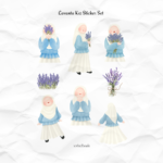 Lavanta Kız Sticker Set