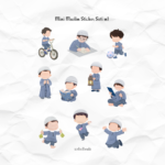 Mini Muslim Sticker Set